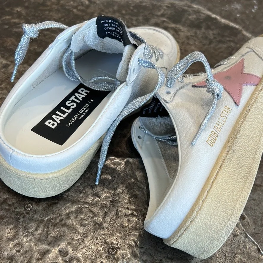 Golden Goose White Ballstar Sabot Nappa Upper Leather with
